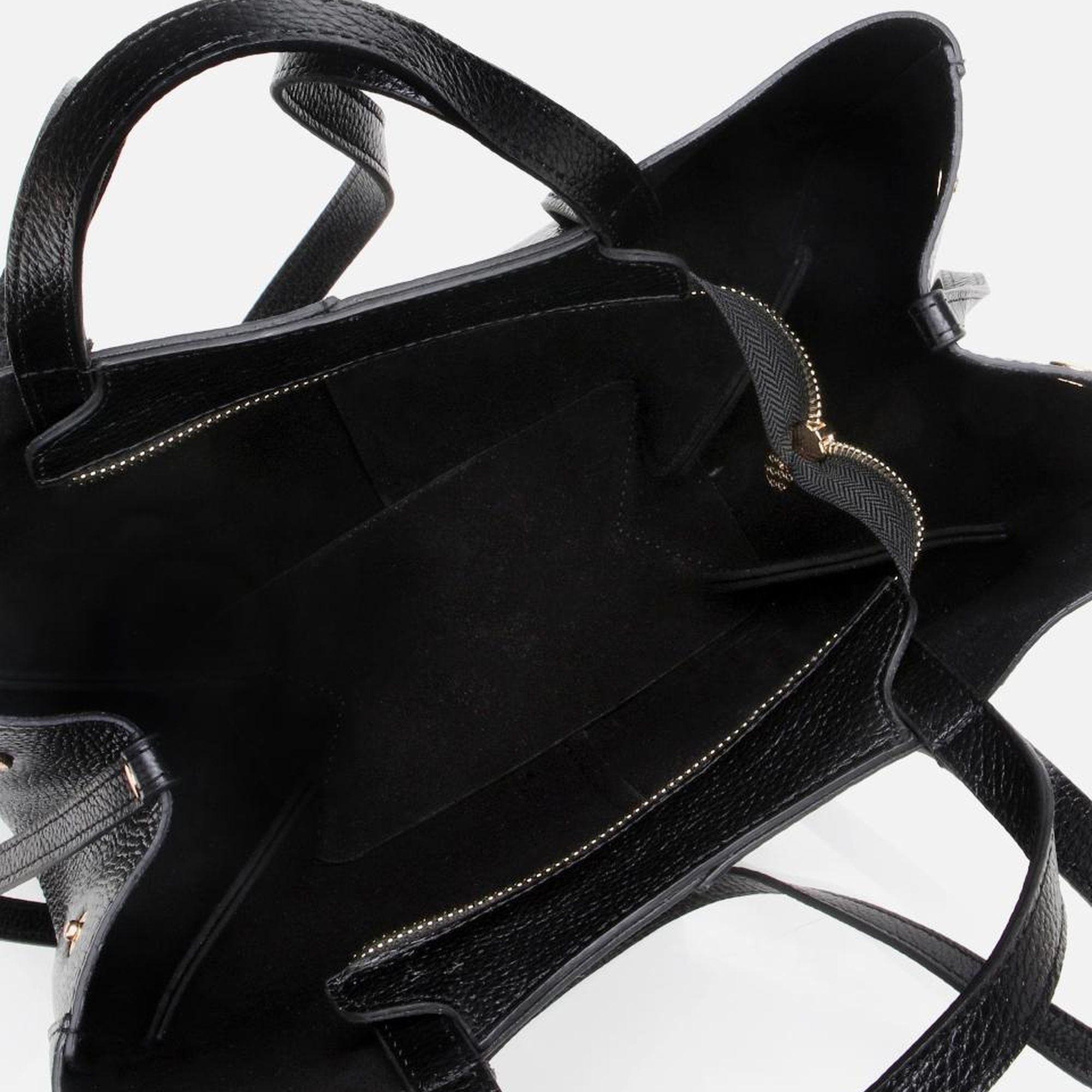 Kadın Deri Siyah Tote Çanta