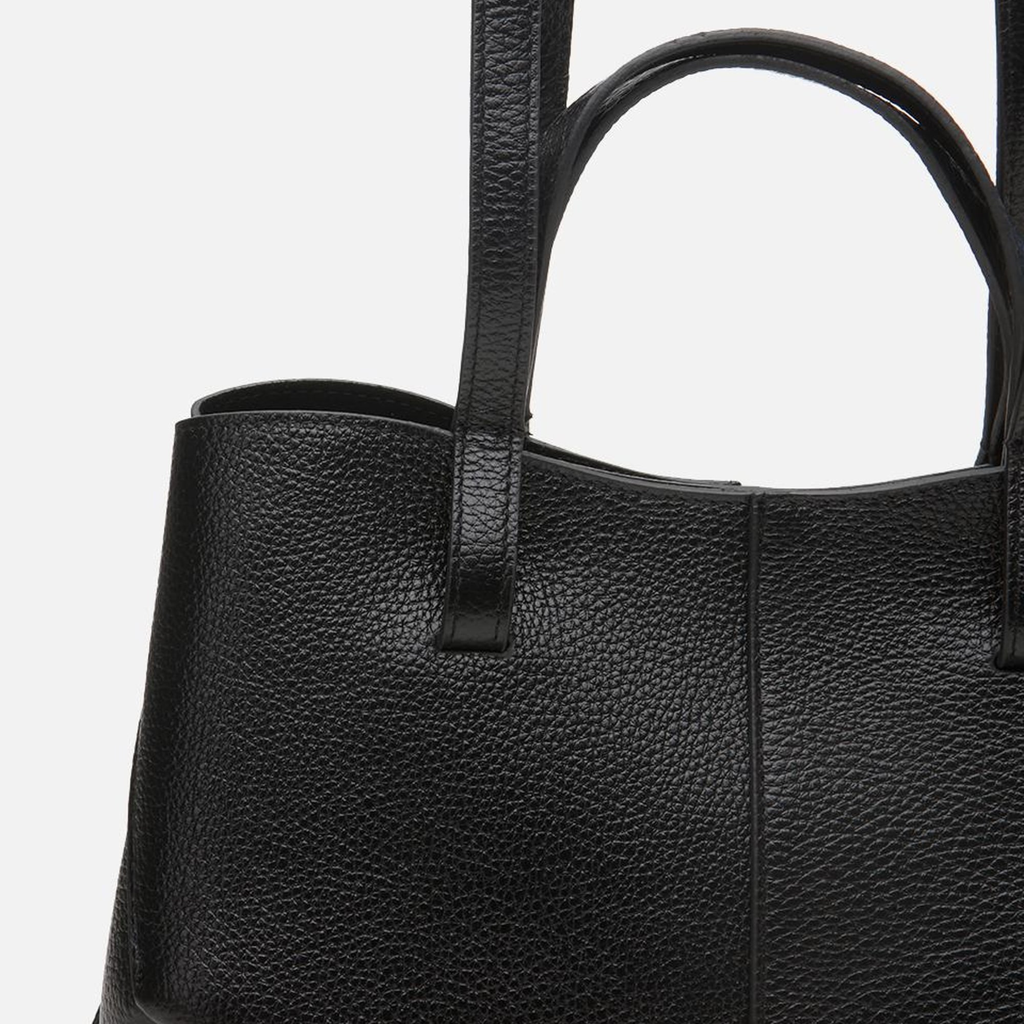 Kadın Deri Siyah Tote Çanta