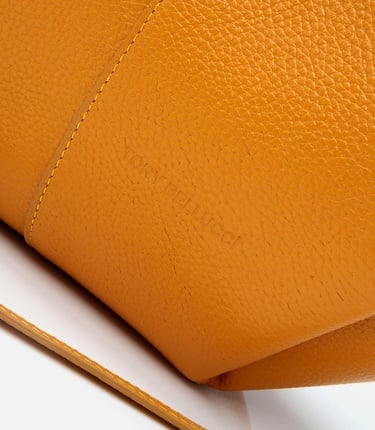  Kadın Deri Sarı Tote Çanta