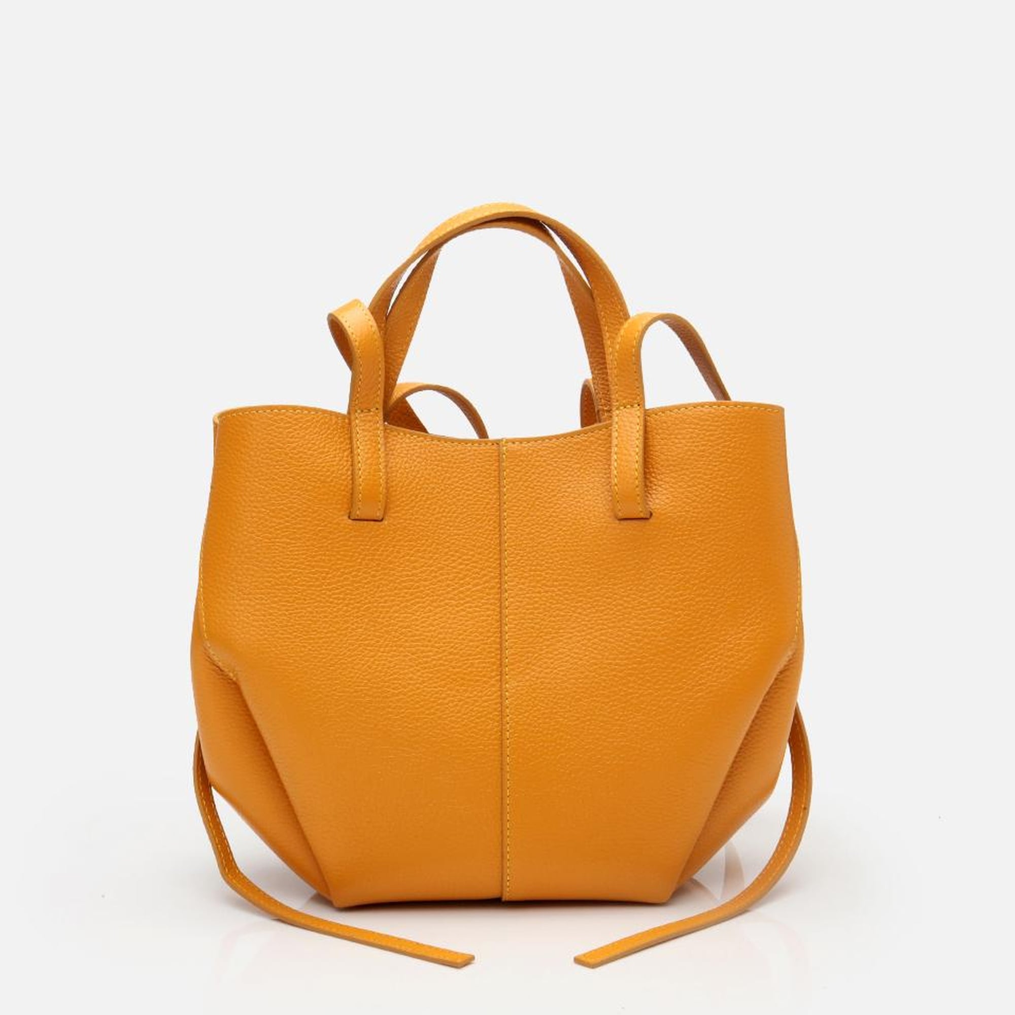 Kadın Deri Sarı Tote Çanta