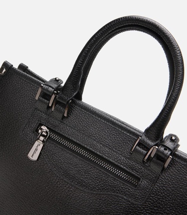  Kadın Deri Siyah Omuz Çantası