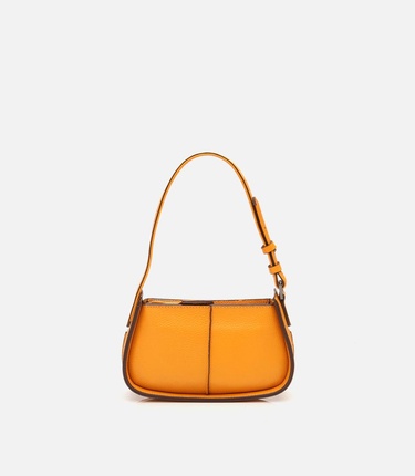  Kadın Deri Sarı Ayarlanabilir Askılı Mini Çanta