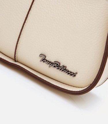  Kadın Deri Ekru Ayarlanabilir Askılı Mini Çanta