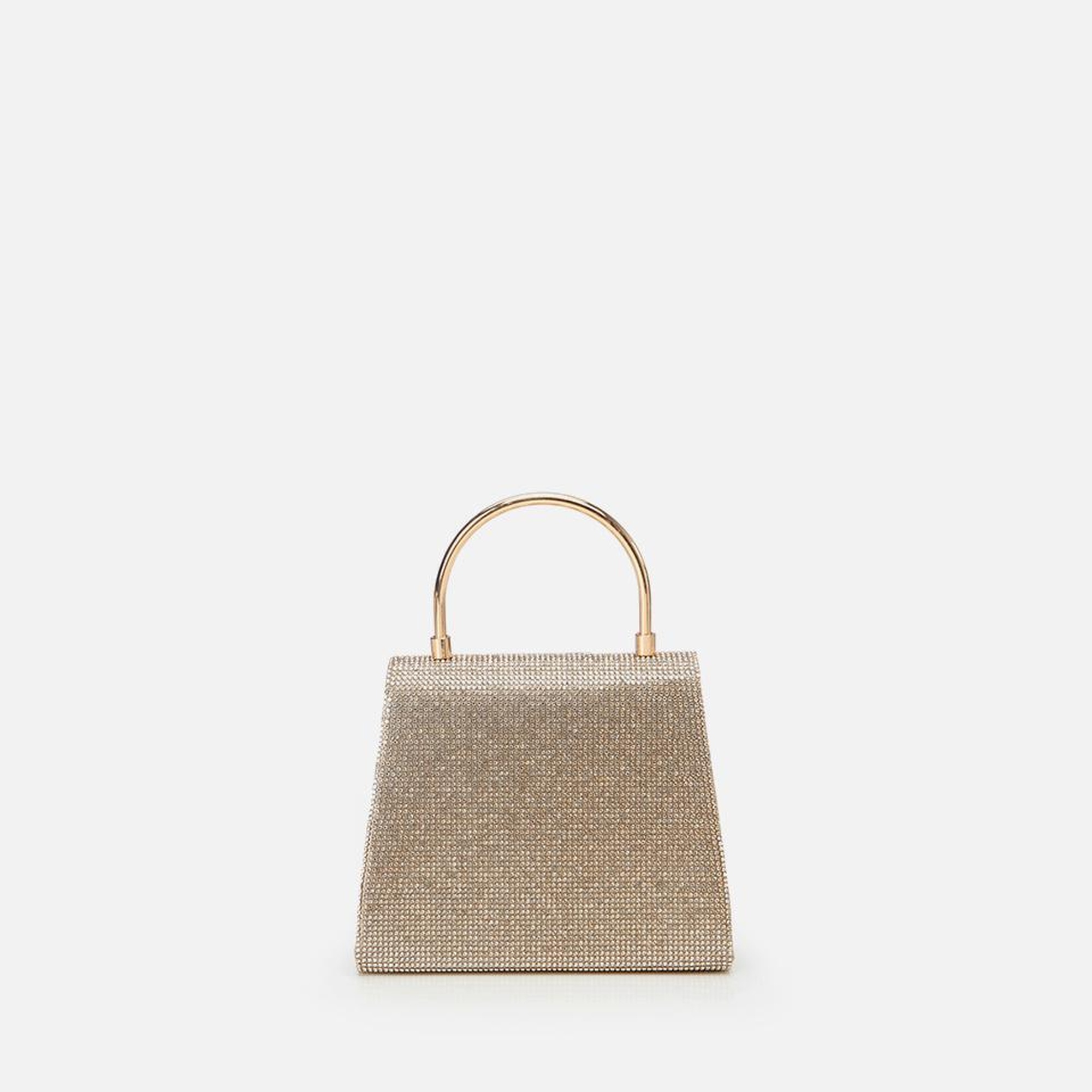 Kadın Gold Taşlı Mini Çanta