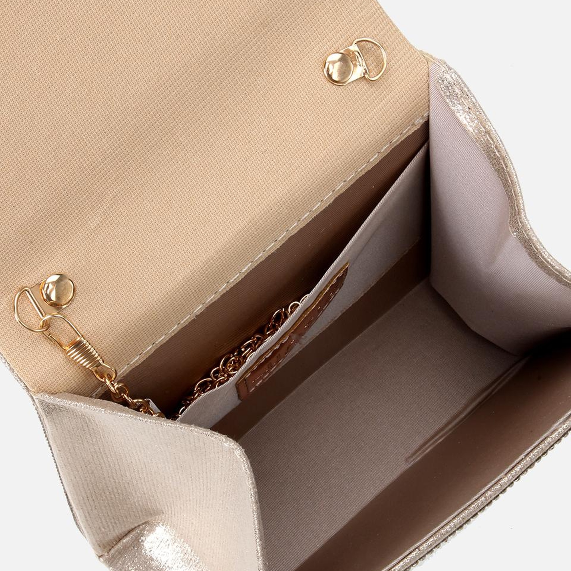 Kadın Gold Taşlı Mini Çanta