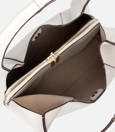  Kadın Deri Ekru Omuz Çantası