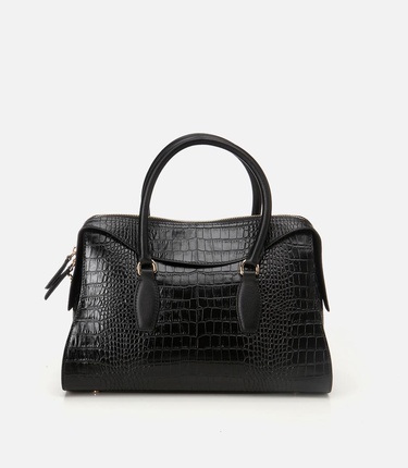  Kadın Deri Siyah Omuz Çantası