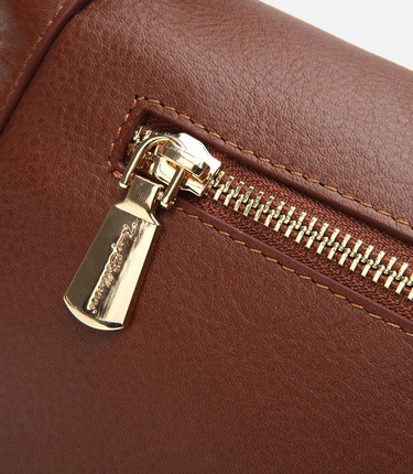  Kadın Deri Taba Kilit Detaylı Omuz çantası