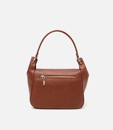  Kadın Deri Taba Kilit Detaylı Omuz çantası