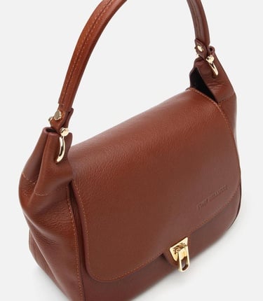  Kadın Deri Taba Kilit Detaylı Omuz çantası