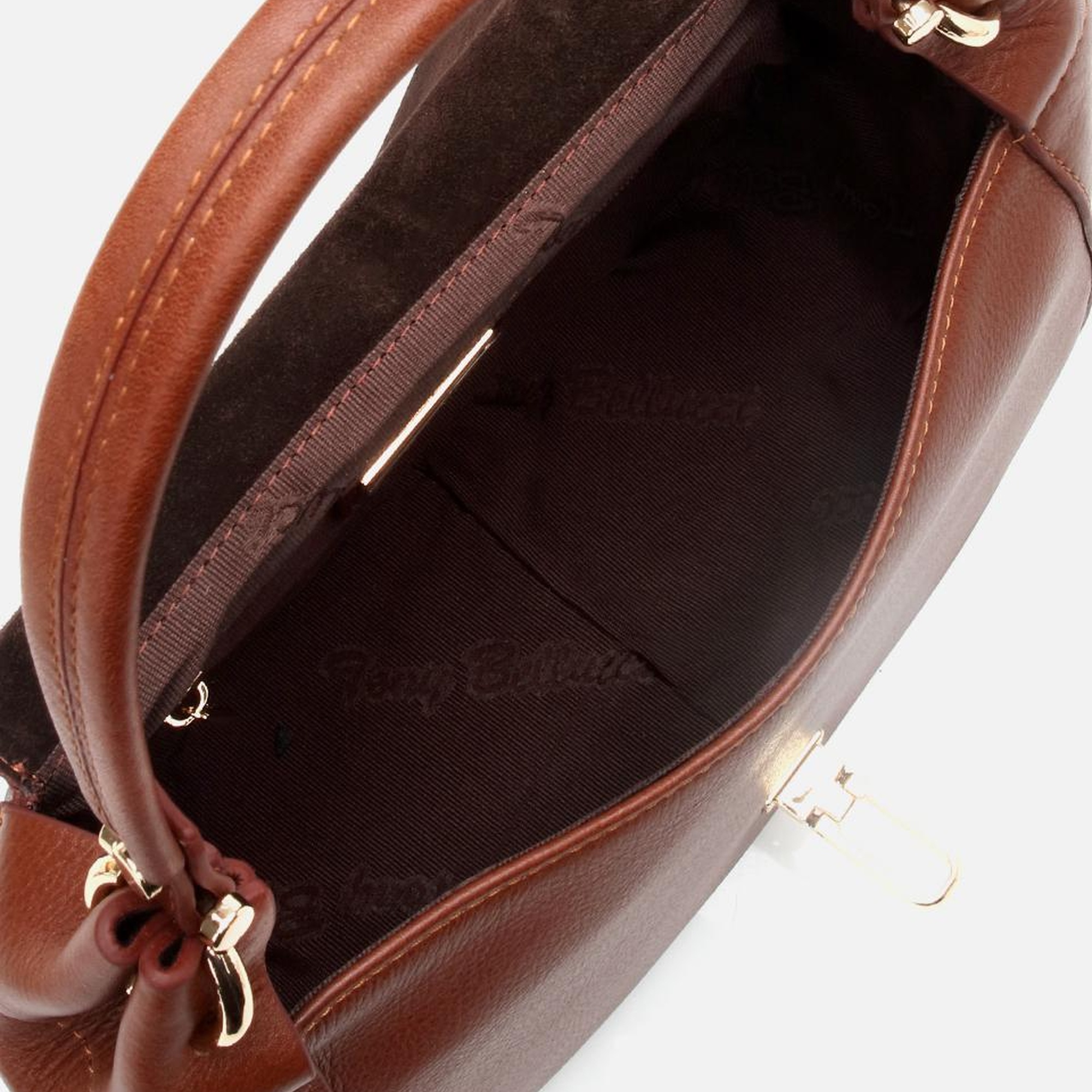 Kadın Deri Taba Kilit Detaylı Omuz çantası