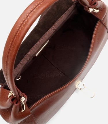  Kadın Deri Taba Kilit Detaylı Omuz çantası