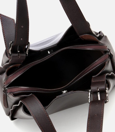  Kadın Deri Kahverengi Tote Çanta