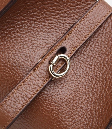  Kadın Deri Taba Kilit Detaylı Tote Çanta