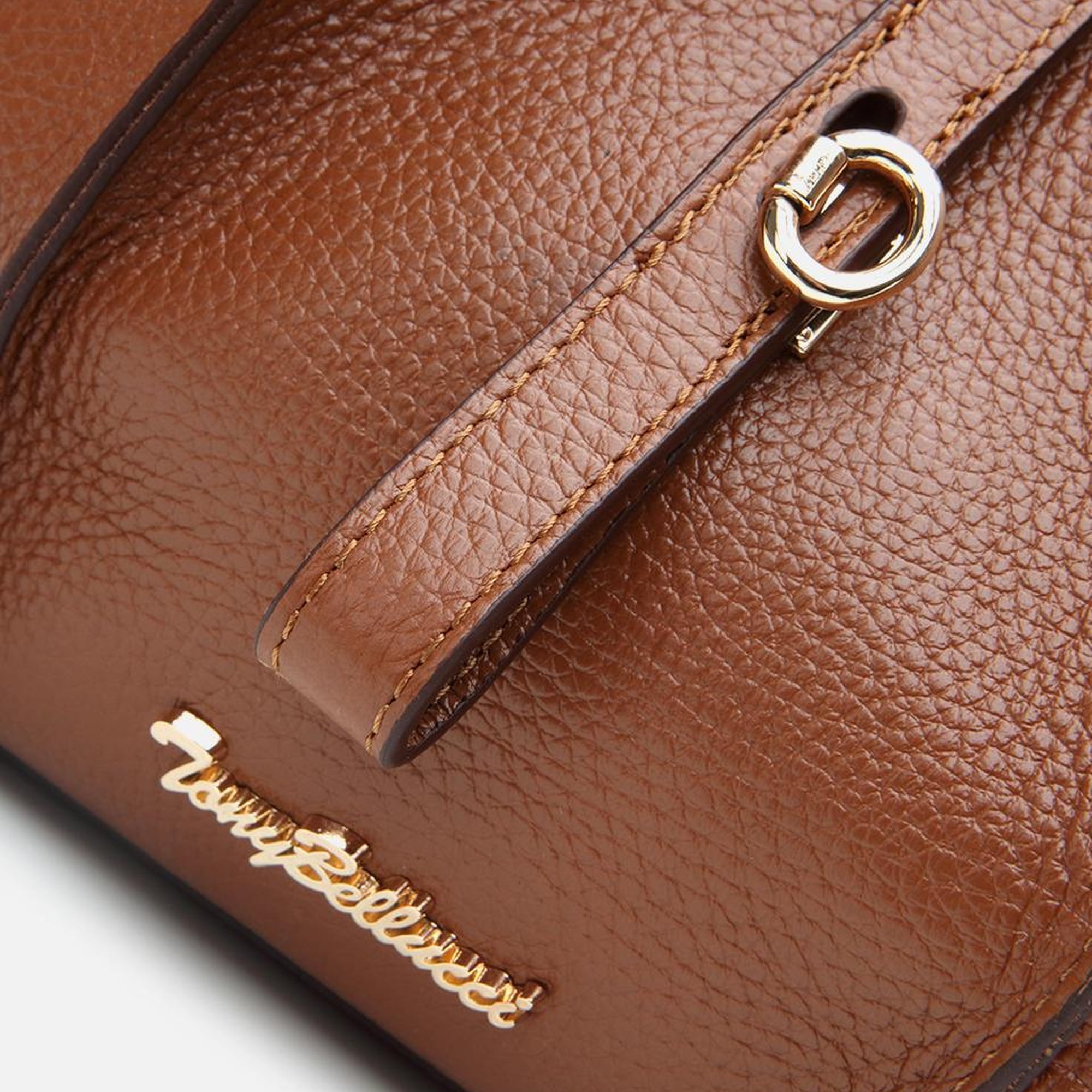 Kadın Deri Taba Kilit Detaylı Tote Çanta