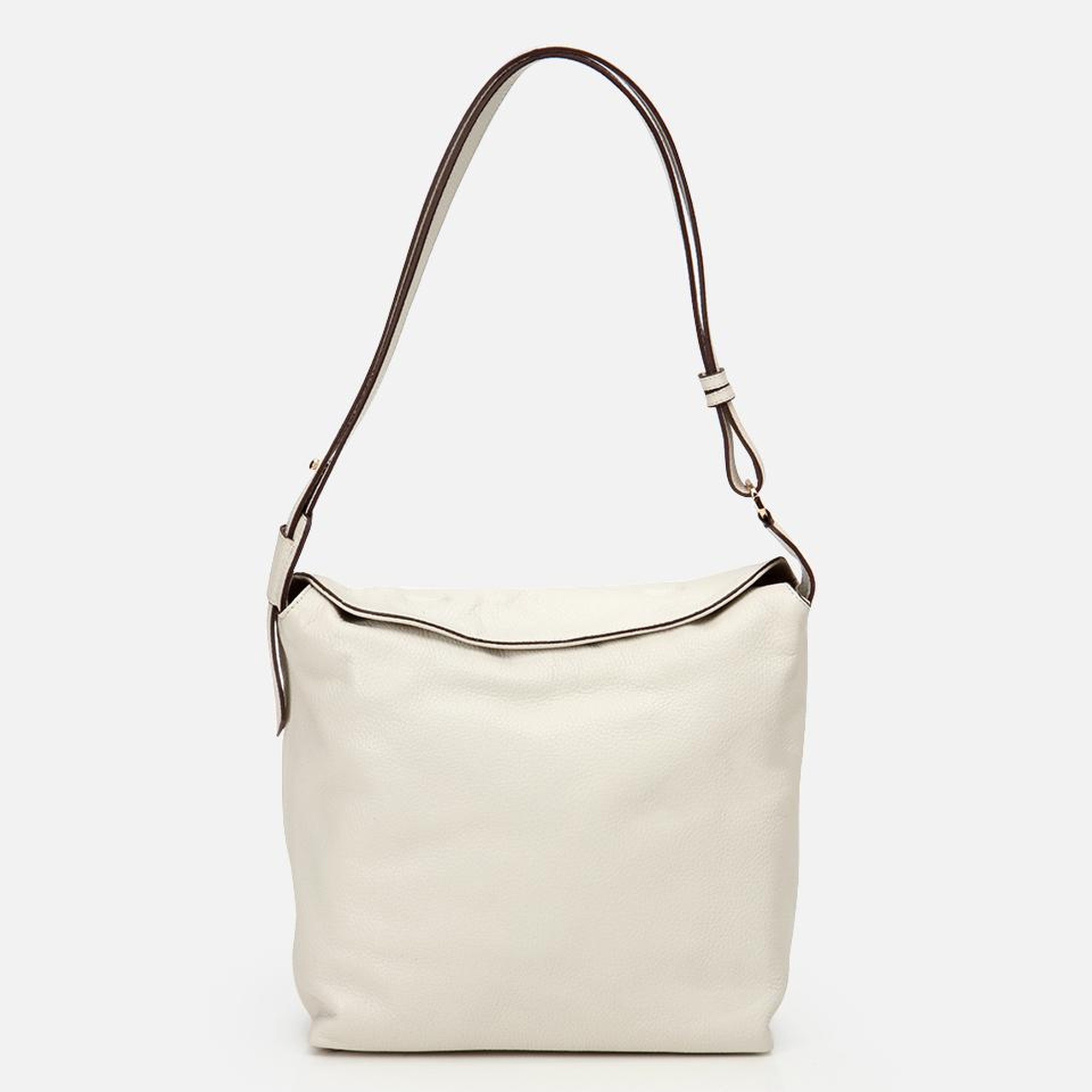 Kadın Deri Ekru Ayarlanabilir Askılı Omuz Çantası