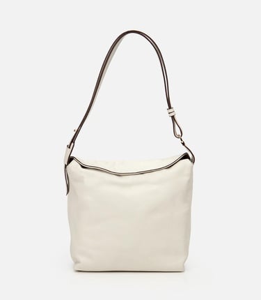  Kadın Deri Ekru Ayarlanabilir Askılı Omuz Çantası