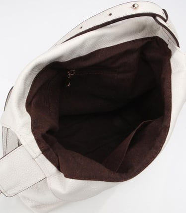  Kadın Deri Ekru Ayarlanabilir Askılı Omuz Çantası