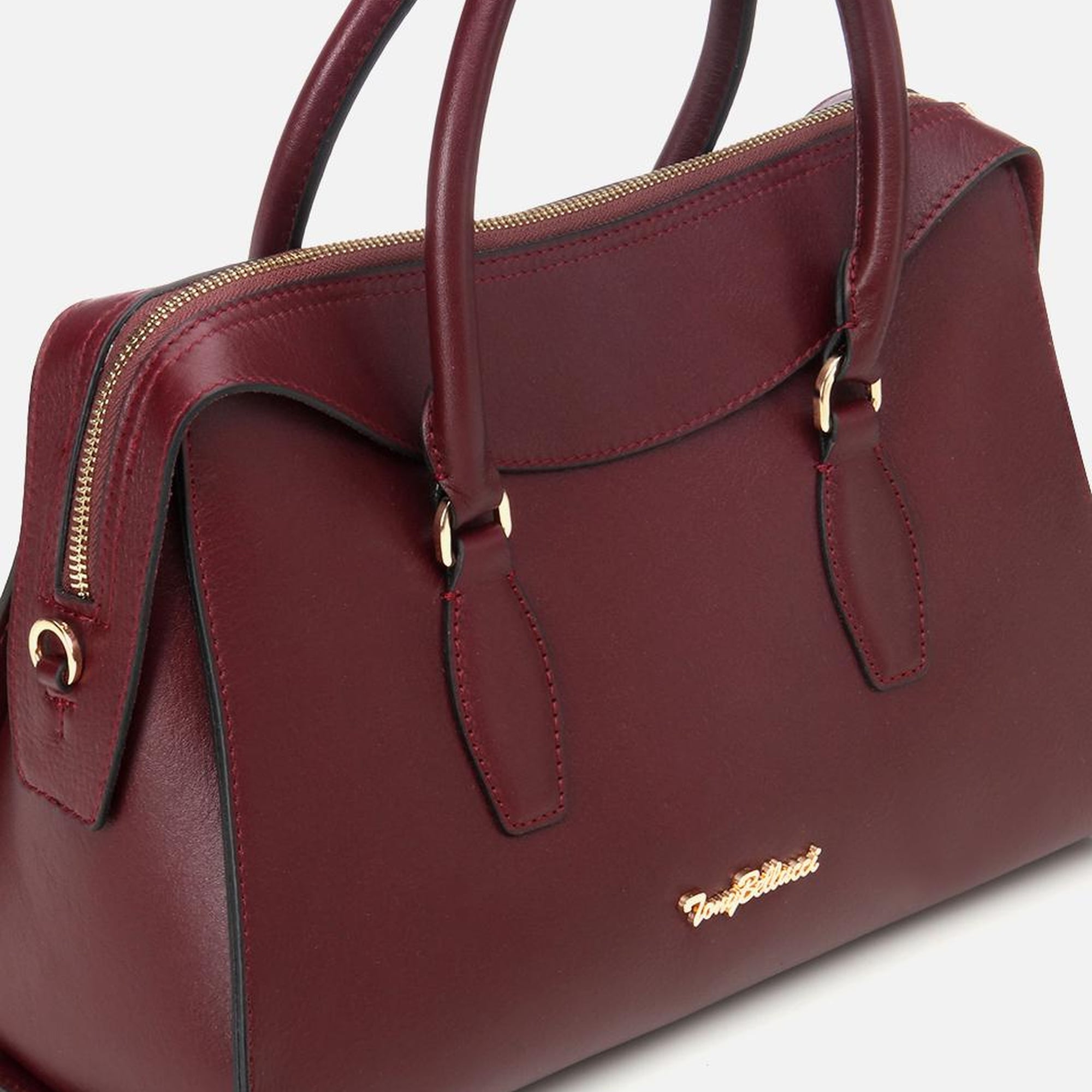 Kadın Deri Bordo Omuz Çantası