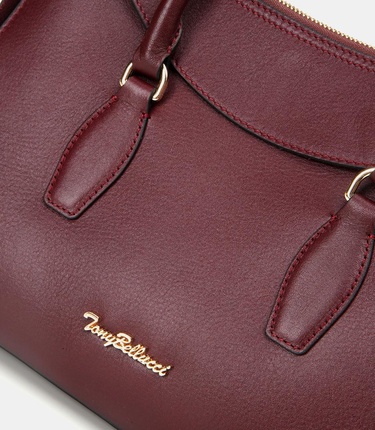  Kadın Deri Bordo Omuz Çantası