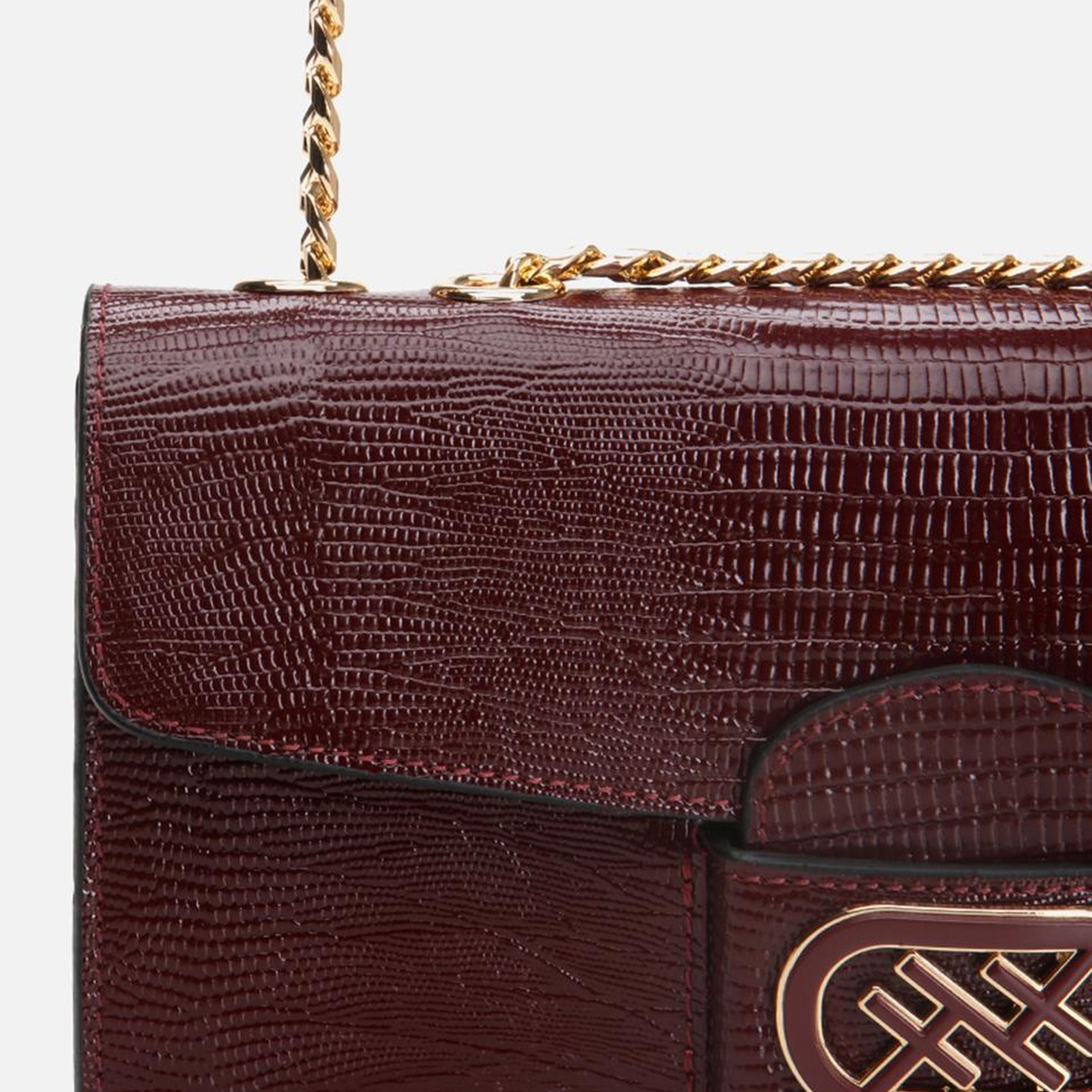 Kadın Deri Bordo Omuz Çantası