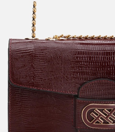  Kadın Deri Bordo Omuz Çantası