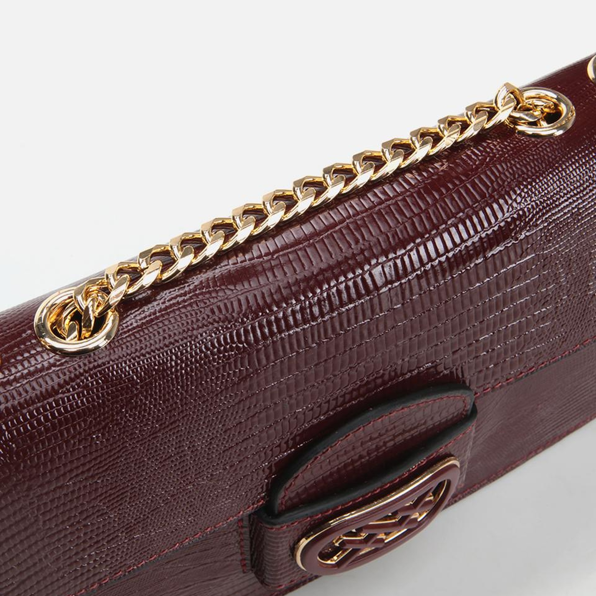 Kadın Deri Bordo Omuz Çantası