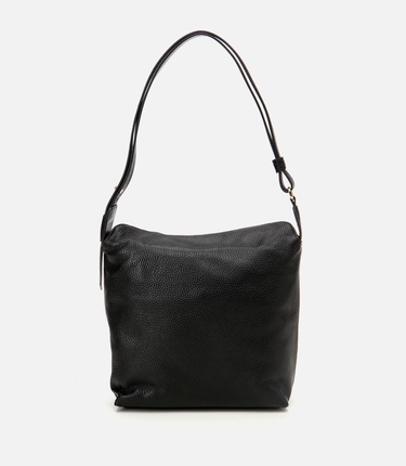  Kadın Deri Siyah Ayarlanabilir Askılı Omuz Çantası