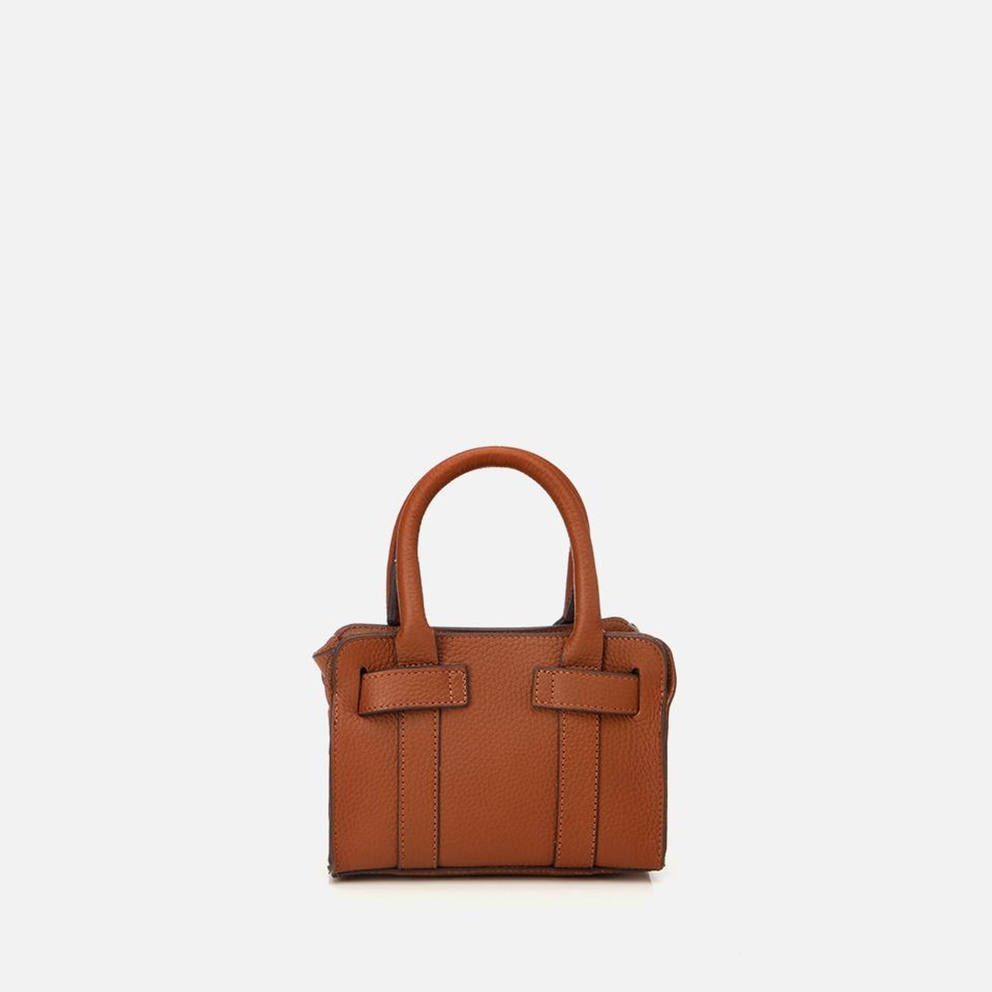 Kadın Deri Taba Kilit Detaylı Mini Çanta