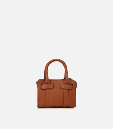  Kadın Deri Taba Kilit Detaylı Mini Çanta