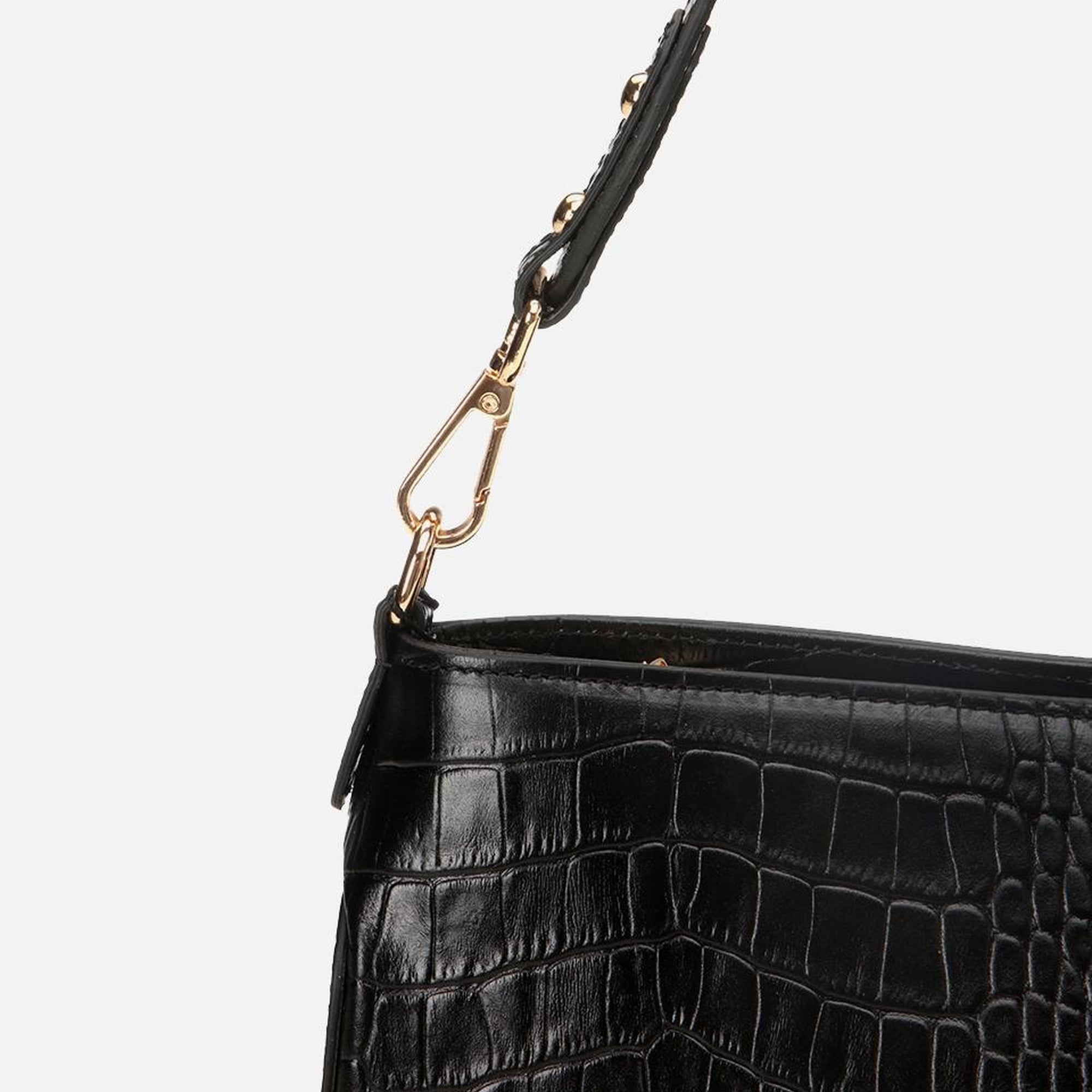 Kadın Deri Siyah Omuz Çantası