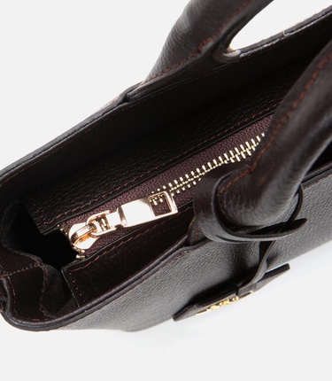  Kadın Deri Kahverengi Omuz Çantası