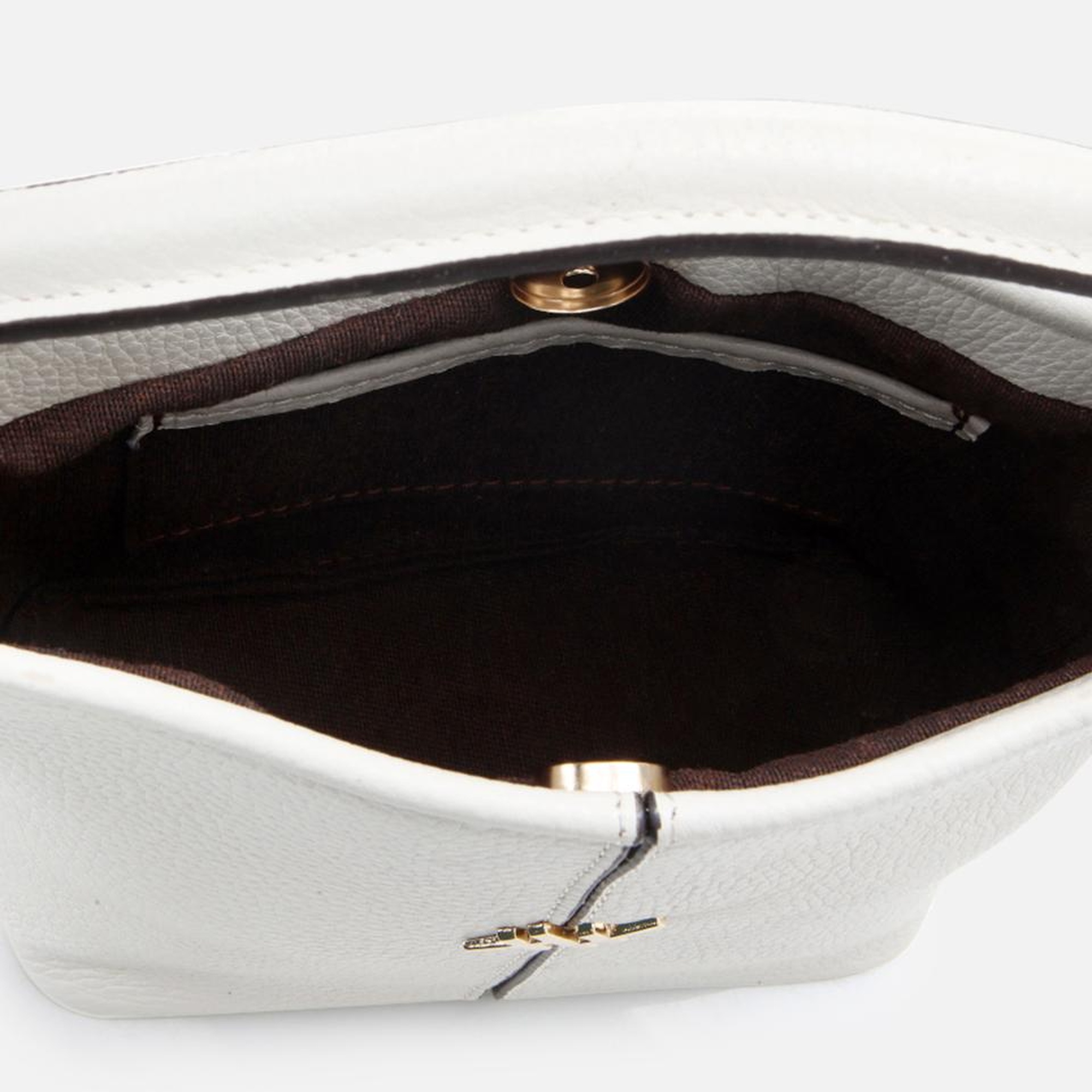 Kadın Deri Ekru Mini (Çapraz) Çanta