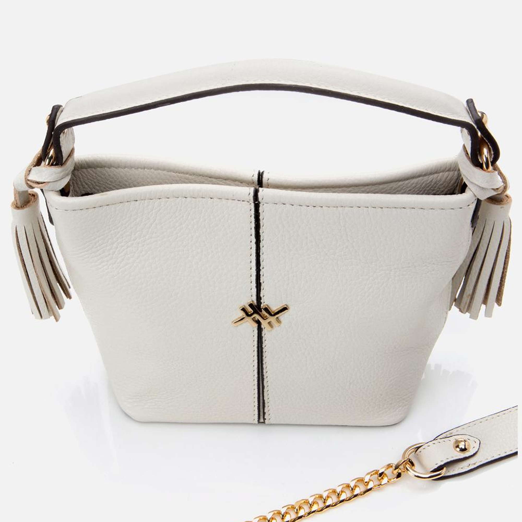 Kadın Deri Ekru Mini (Çapraz) Çanta