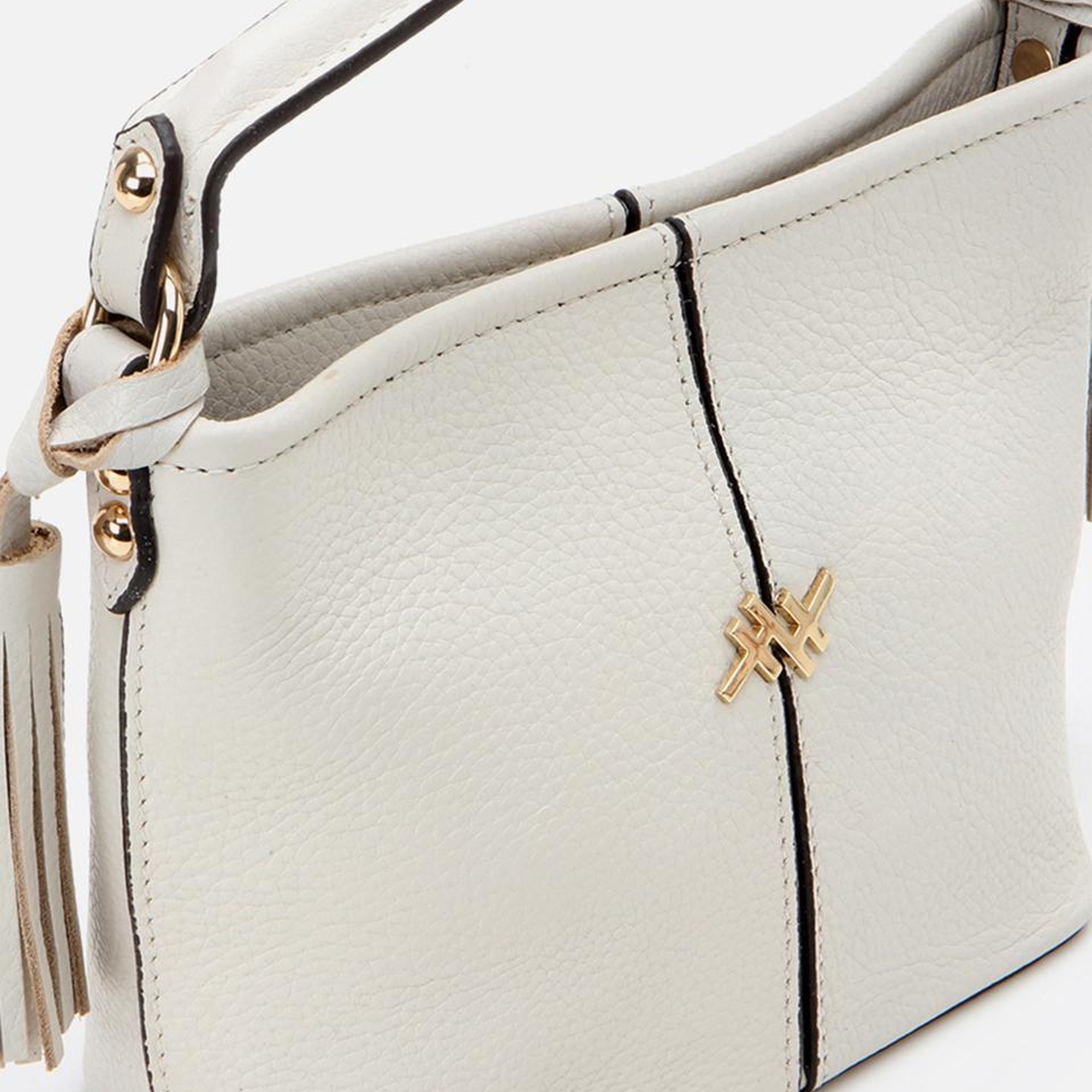 Kadın Deri Ekru Mini (Çapraz) Çanta