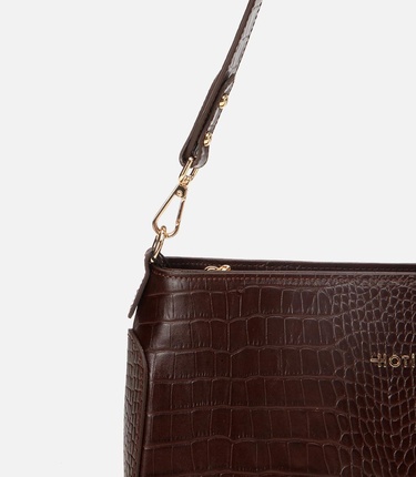  Kadın Deri Kahverengi Omuz Çantası