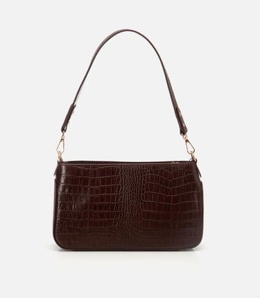  Kadın Deri Kahverengi Omuz Çantası