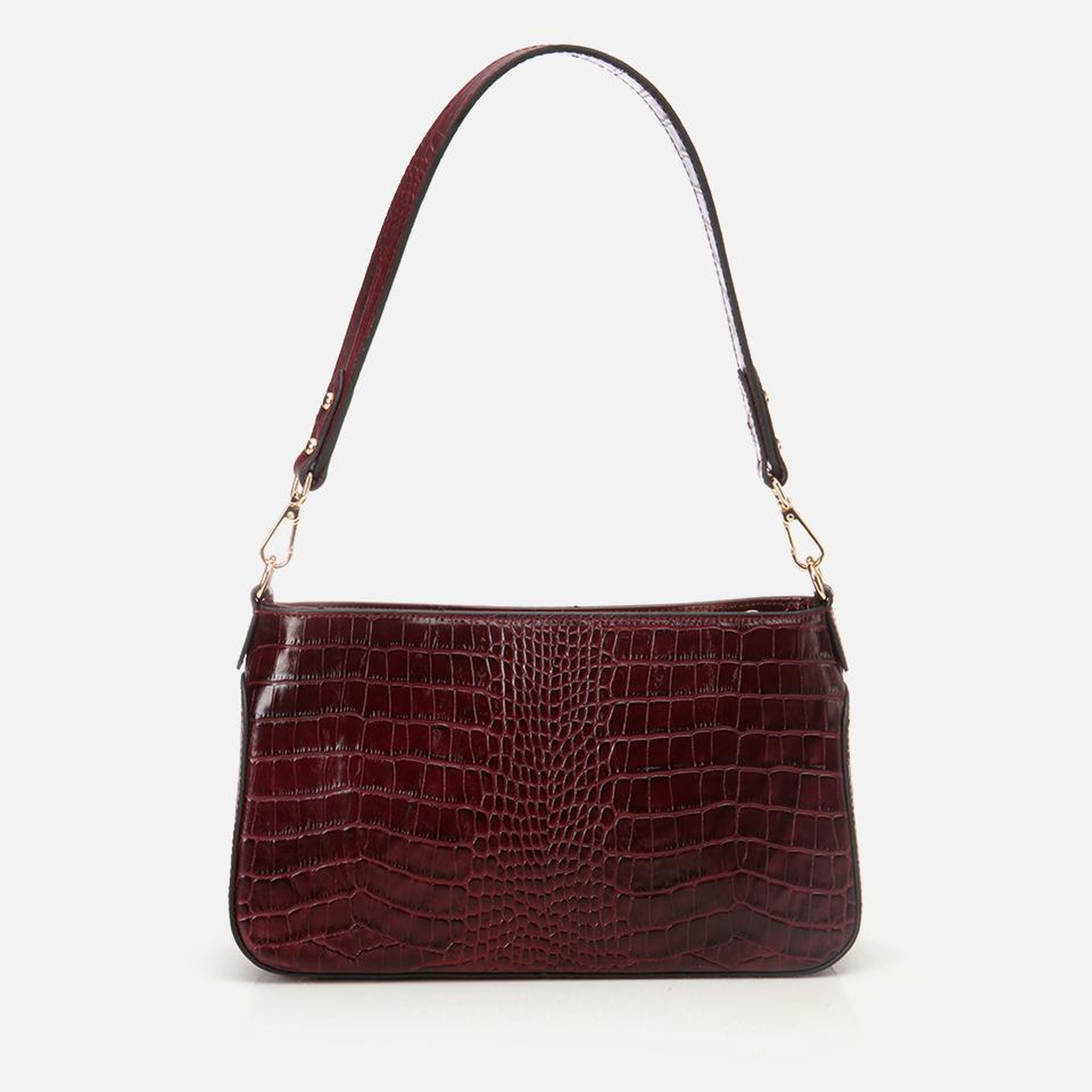 Kadın Deri Bordo Omuz Çantası