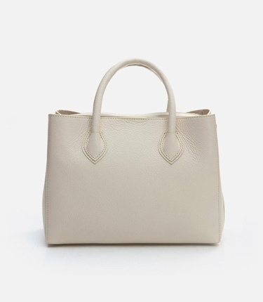  Kadın Deri Ekru Omuz Çantası