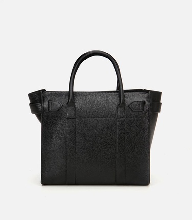  Kadın Deri Siyah Kilit Detaylı Omuz Çantası