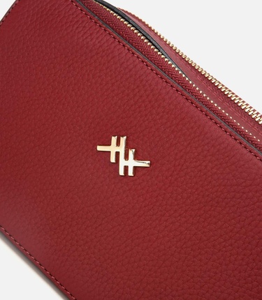  Kadın Deri Bordo Mini Çanta