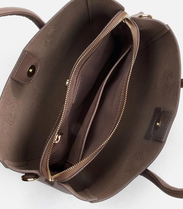  Kadın Deri Vizon Omuz Çantası