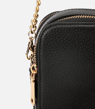  Kadın Deri Siyah Mini Çanta