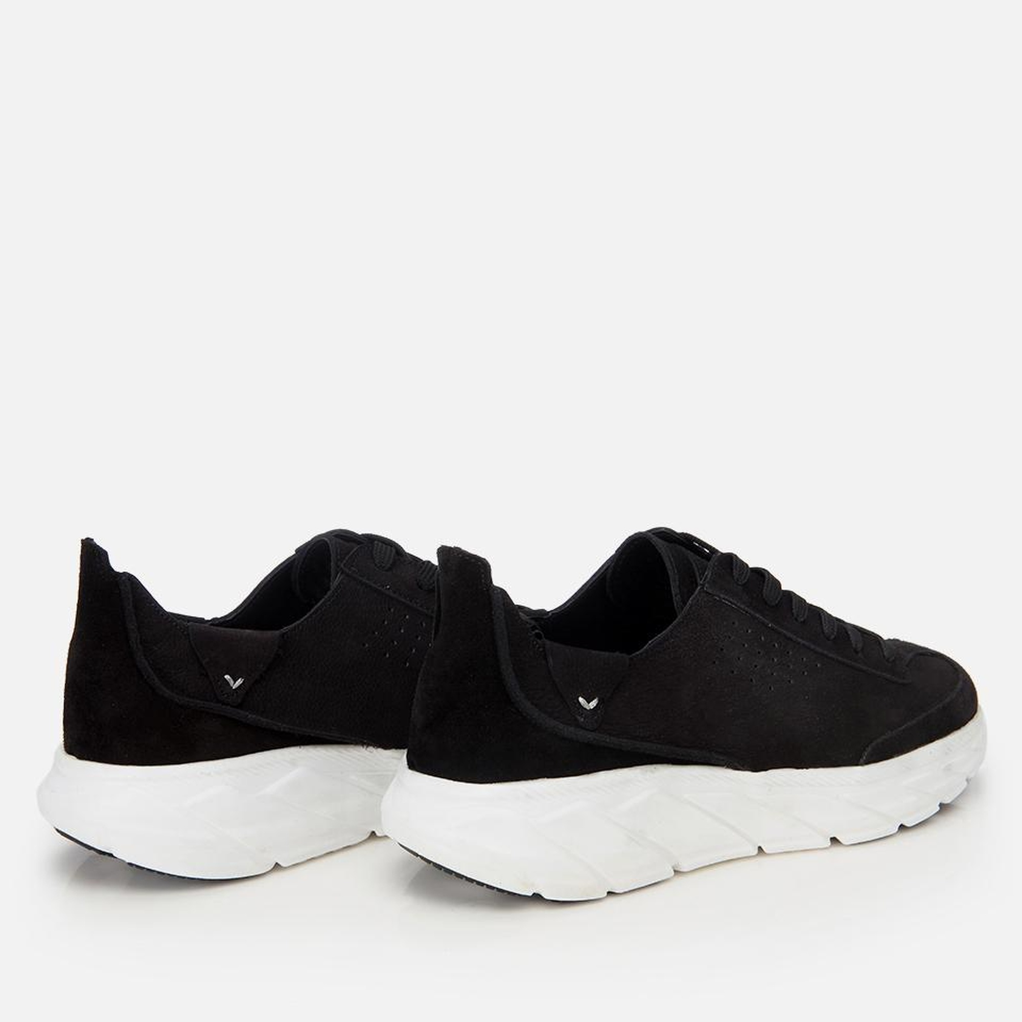 Erkek Nubuk Deri Siyah Ultra Hafif Tabanlı Spor Ayakkabı