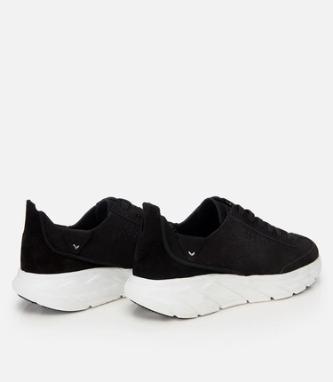  Erkek Nubuk Deri Siyah Ultra Hafif Tabanlı Spor Ayakkabı