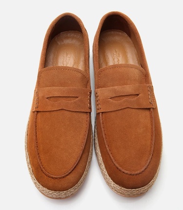  Erkek Süet Deri Lacivert Ultra Hafif Tabanlı Loafer