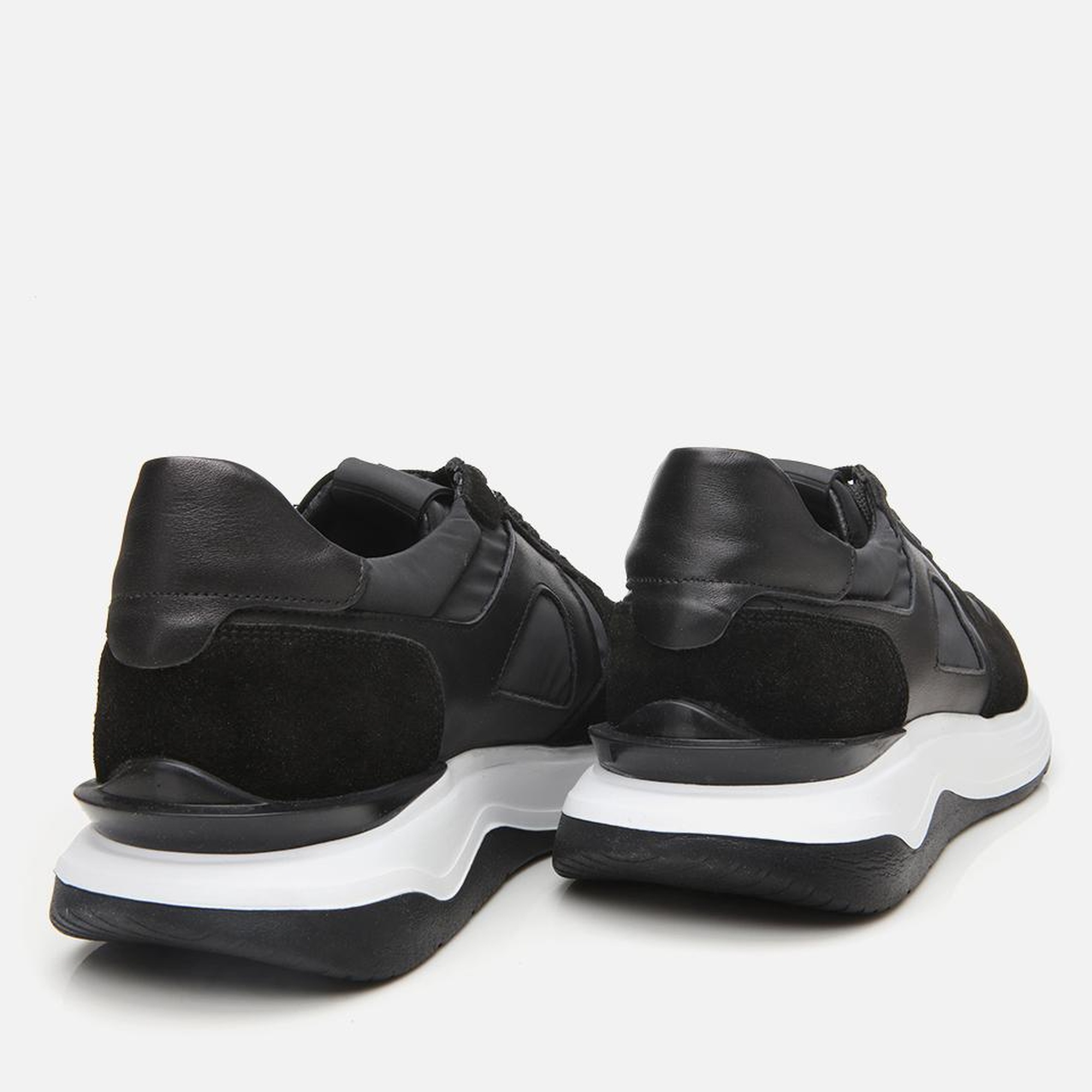 Erkek Süet Deri Siyah Hafif Tabanlı Spor Ayakkabı