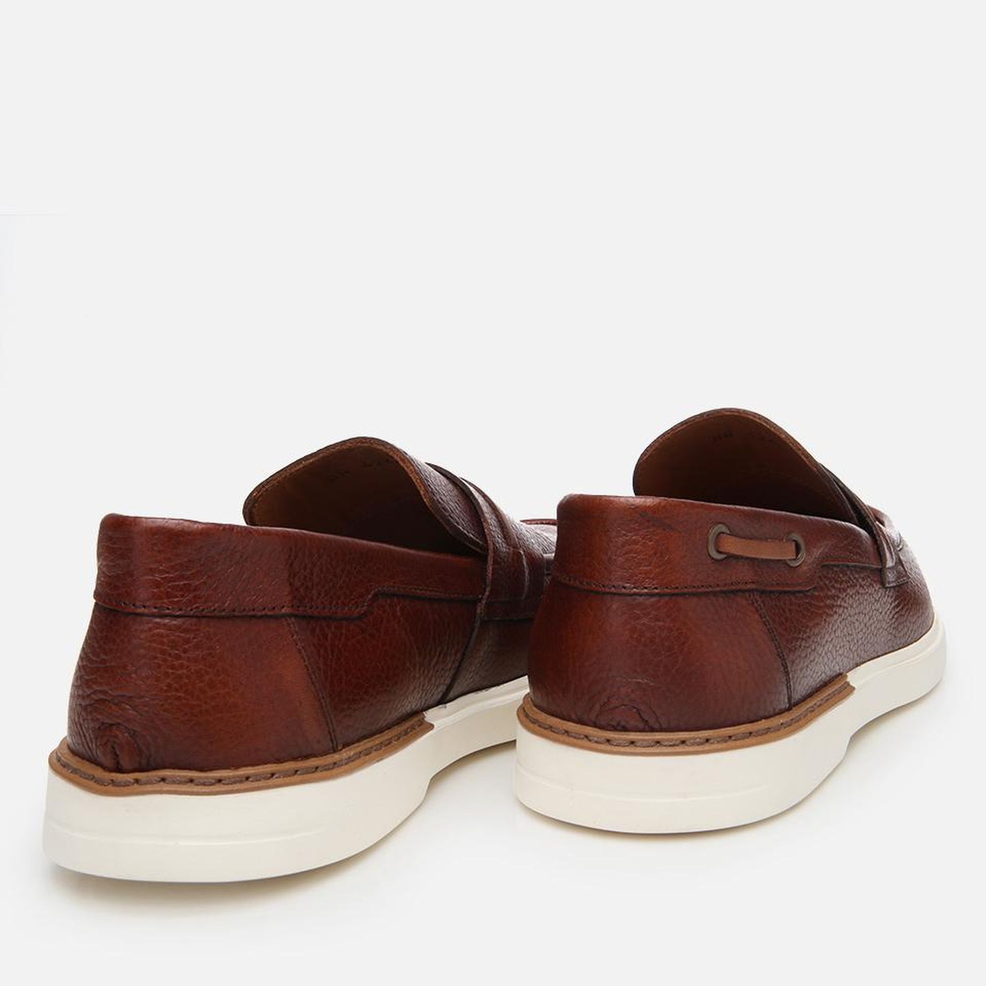 Erkek Deri Taba Ultra Hafif Tabanlı Klasik Loafer