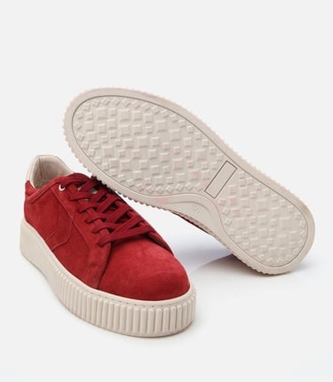  Erkek Süet Deri Kırmızı Günlük Ayakkabı