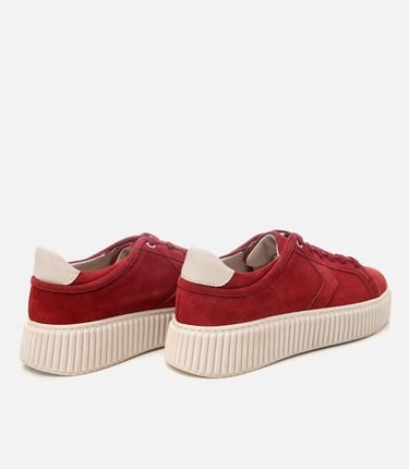  Erkek Süet Deri Kırmızı Günlük Ayakkabı